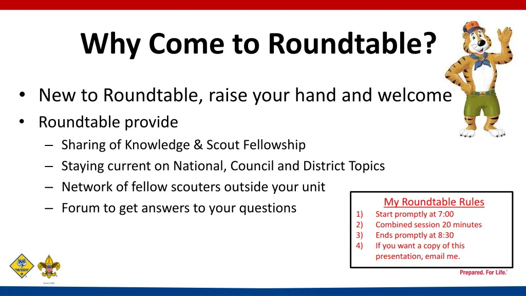 why come to roundtable
