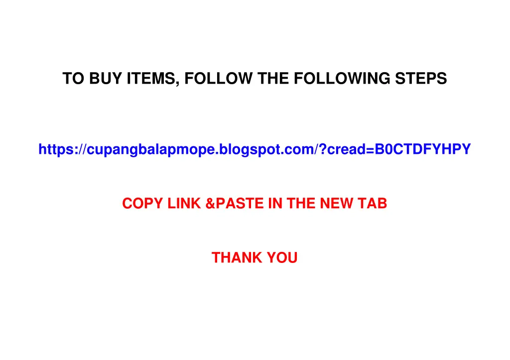 to buy items follow the following steps