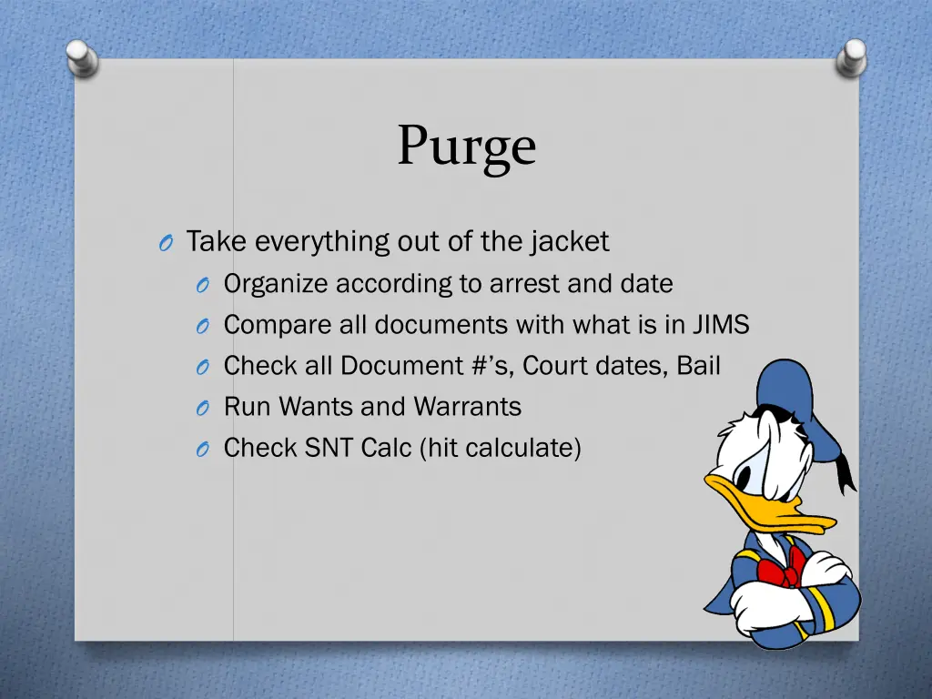 purge