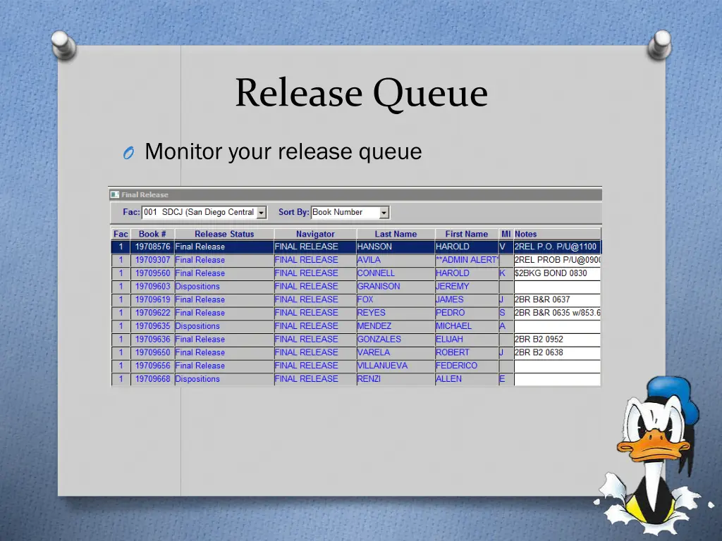 release queue