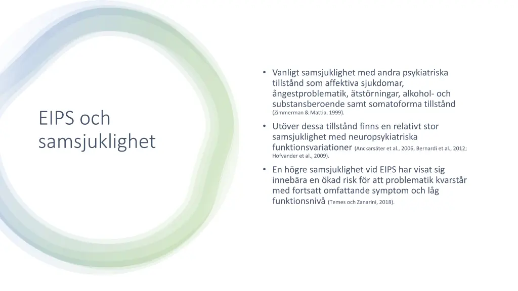 vanligt samsjuklighet med andra psykiatriska