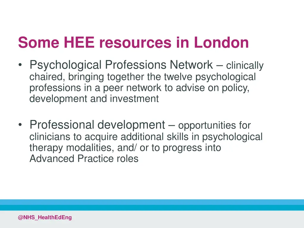 some hee resources in london