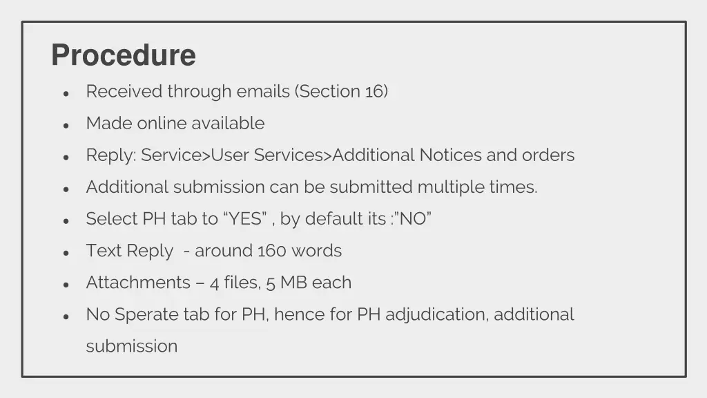 procedure 1