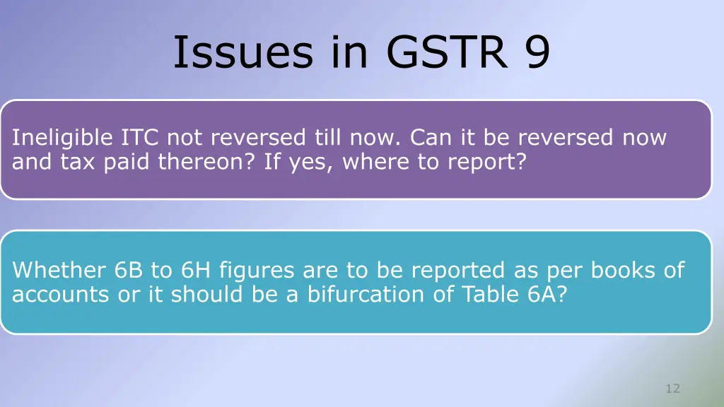 issues in gstr 9 5
