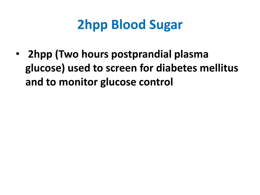 2hpp blood sugar
