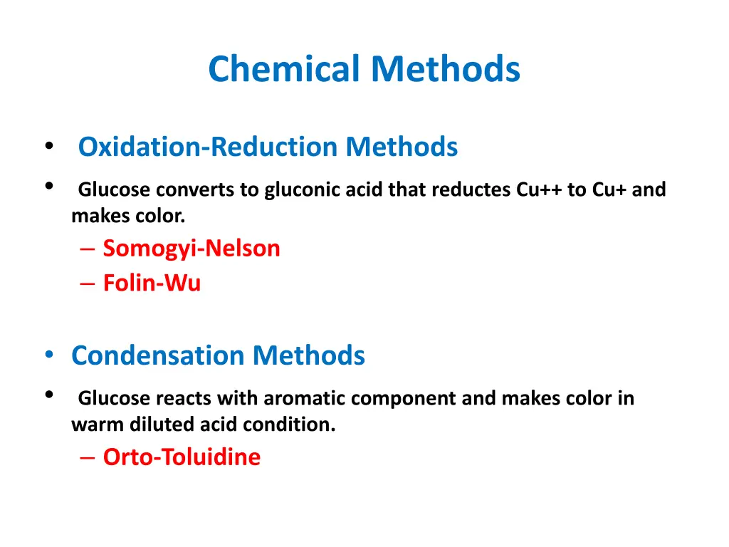 chemical methods