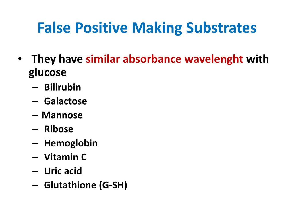 false positive making substrates