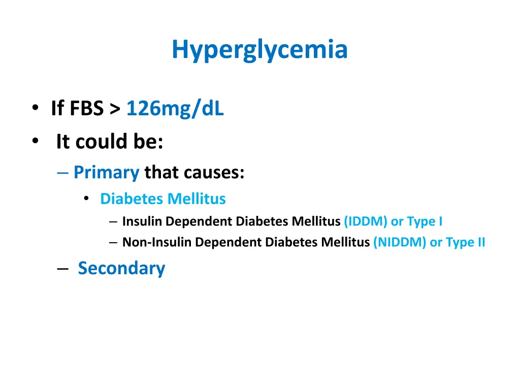 hyperglycemia