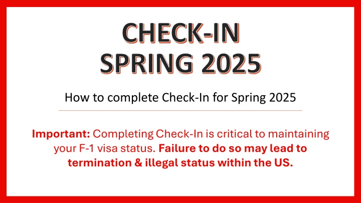 check in spring 2025