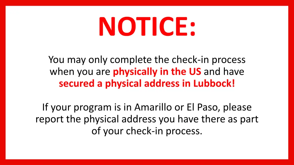 notice