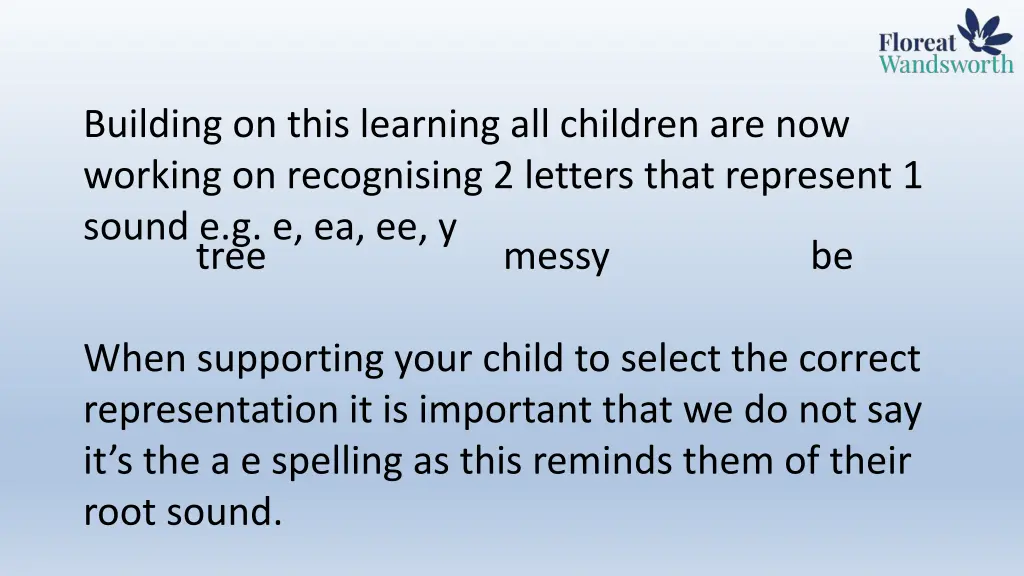 building on this learning all children