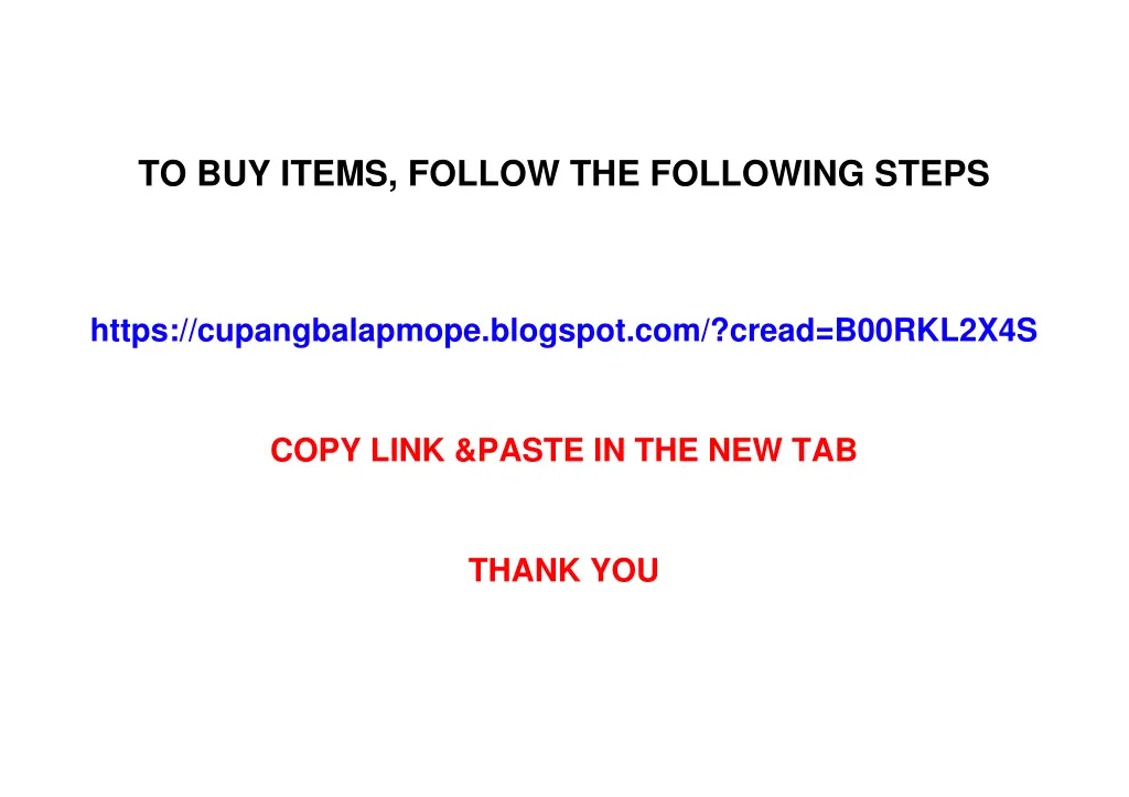 to buy items follow the following steps