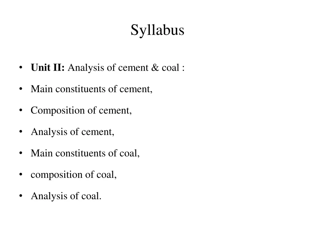 syllabus