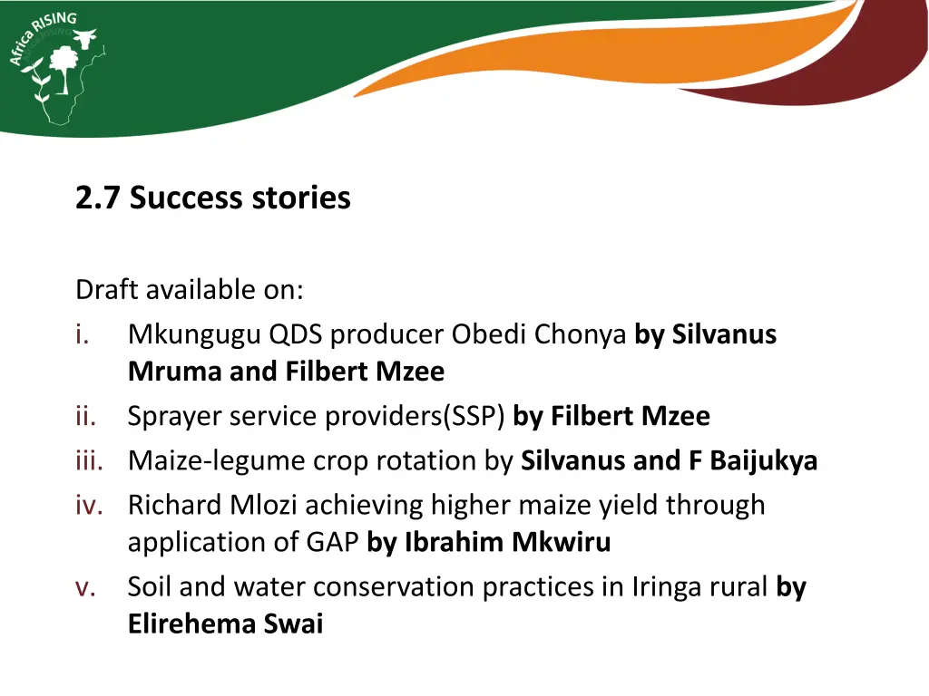 2 7 success stories