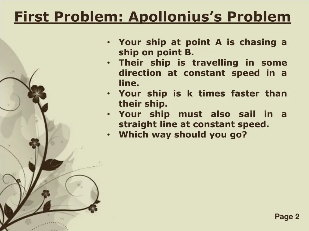 first problem apollonius s problem