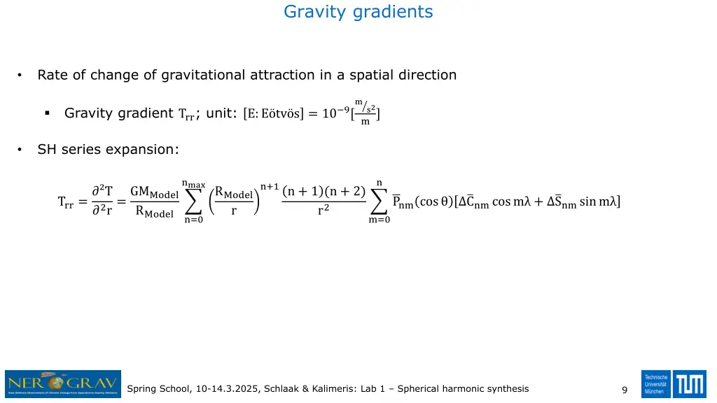 gravity gradients