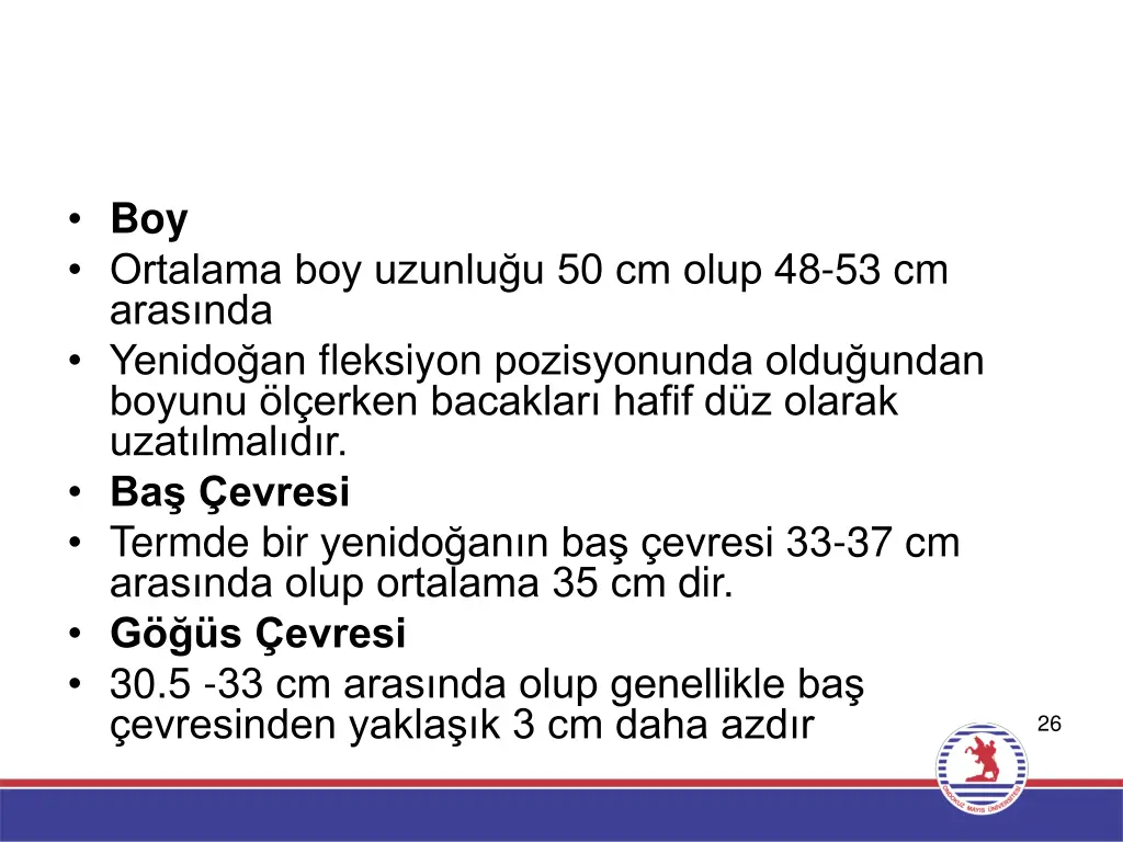 boy ortalama boy uzunlu u 50 cm olup