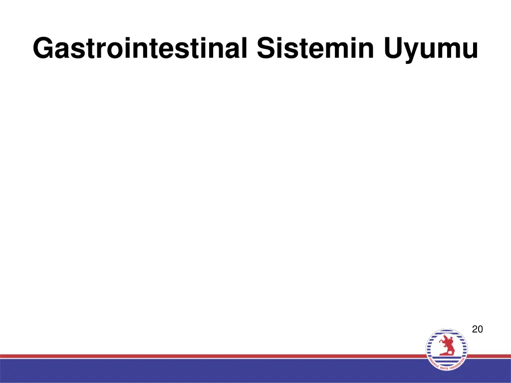 gastrointestinal sistemin uyumu
