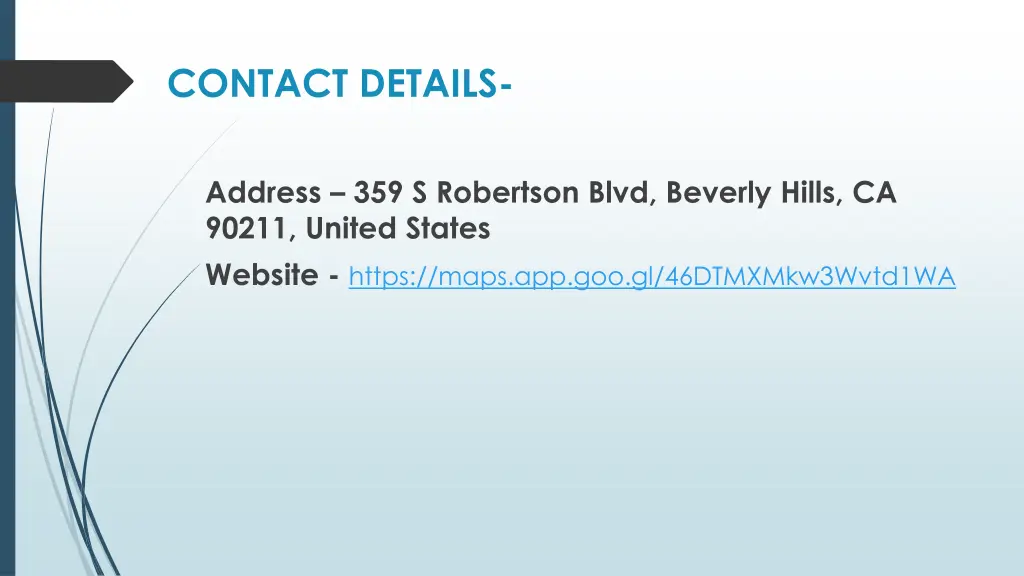 contact details