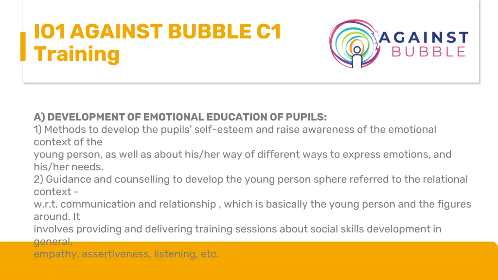 io1 against bubble c1 training