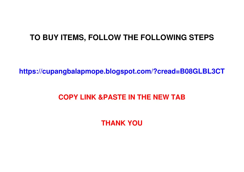 to buy items follow the following steps