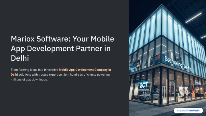 mariox software your mobile app development