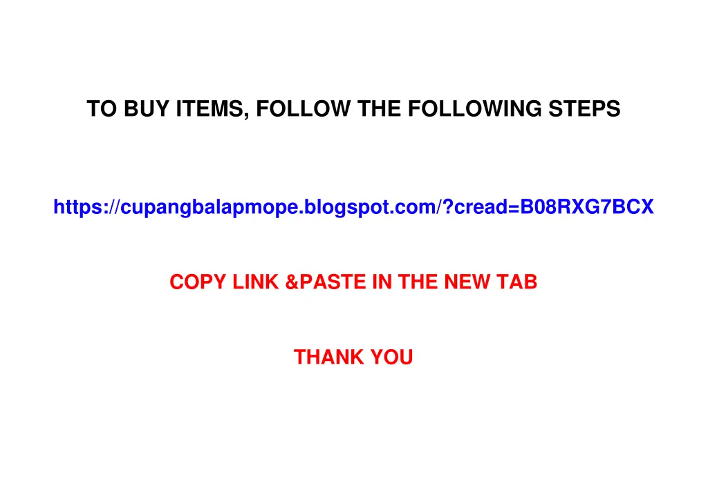 to buy items follow the following steps