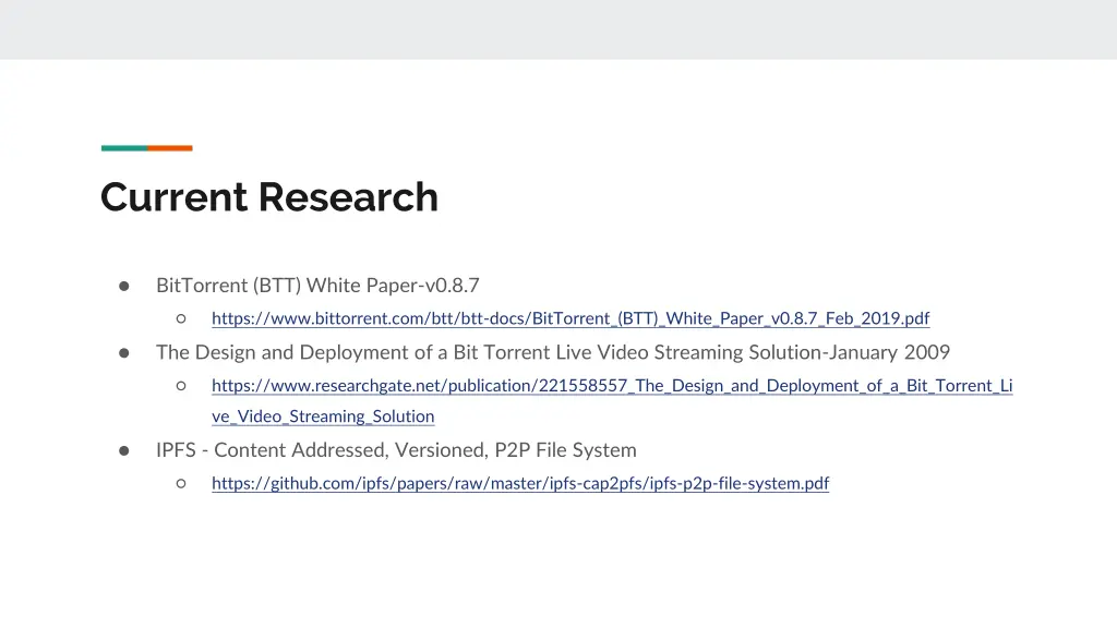 current research