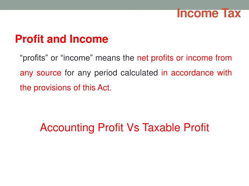 income tax