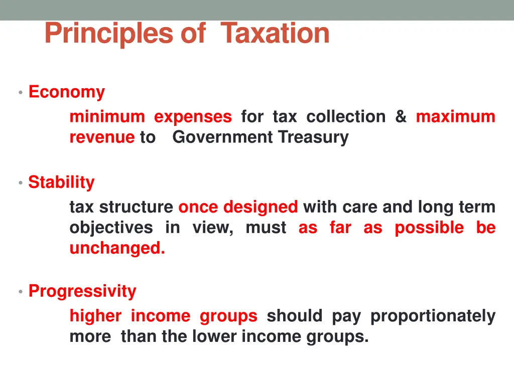 principles of taxation 1