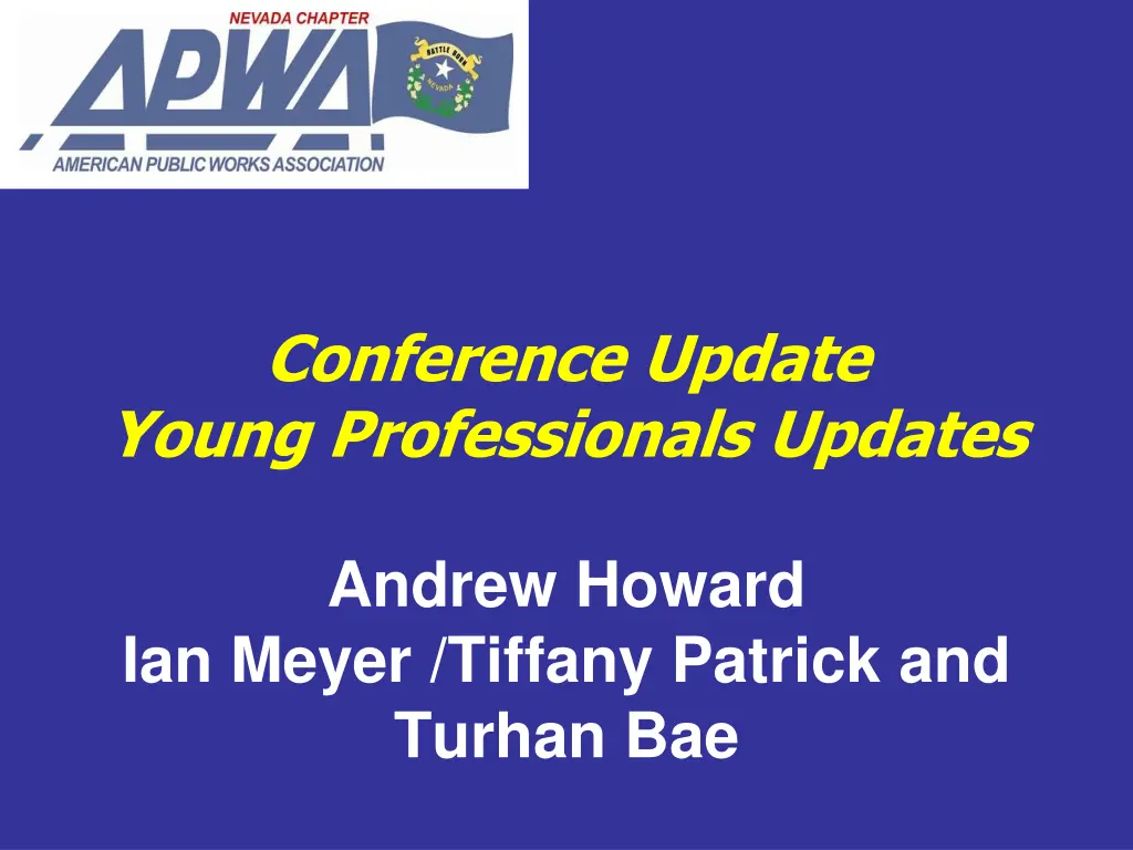 conference update young professionals updates