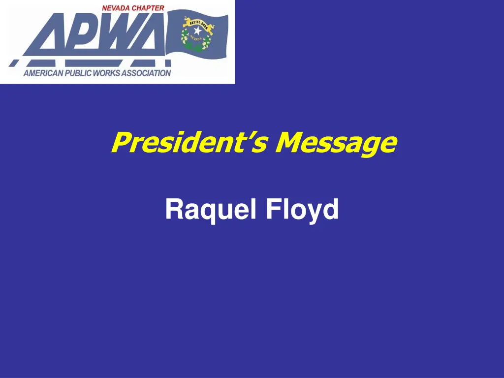 president s message