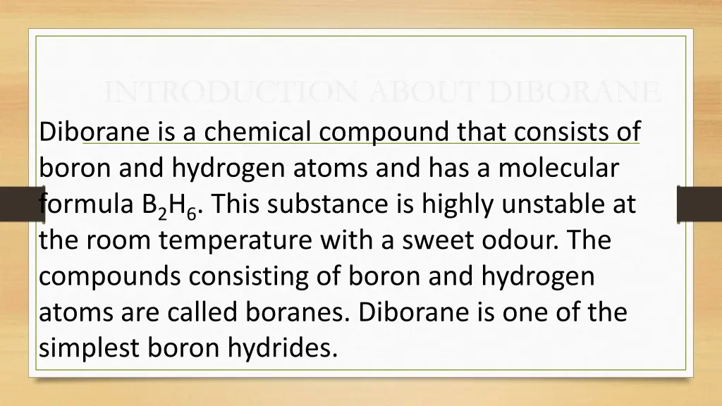 introduction about diborane diborane