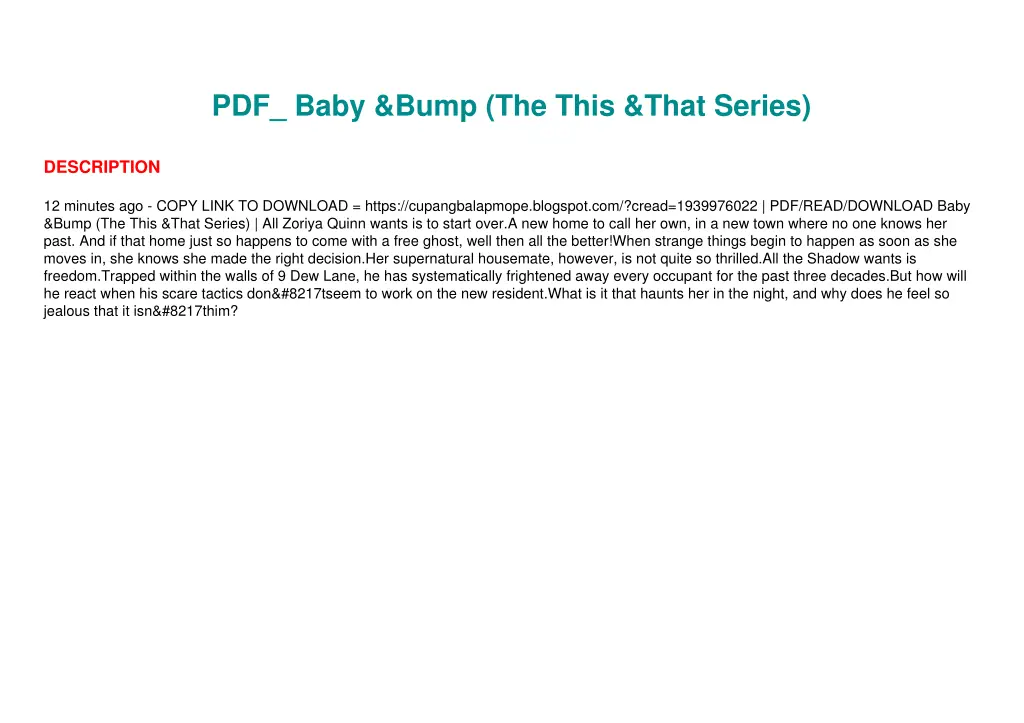 pdf baby bump the this that series 1