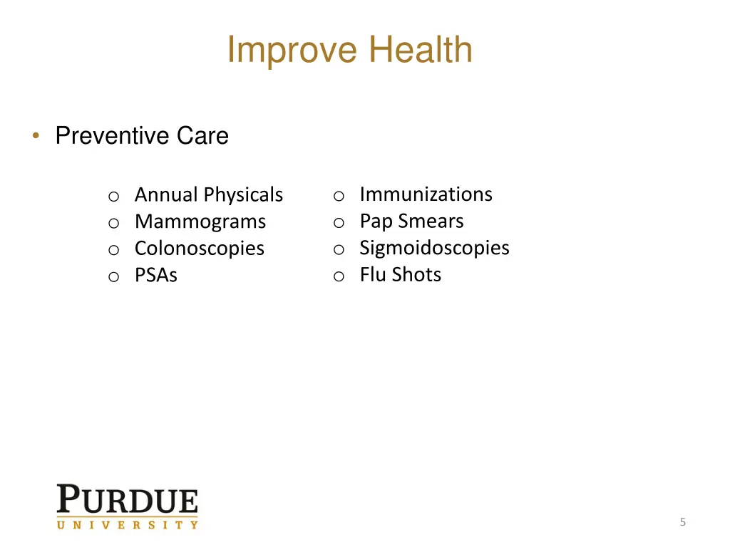 improve health 1