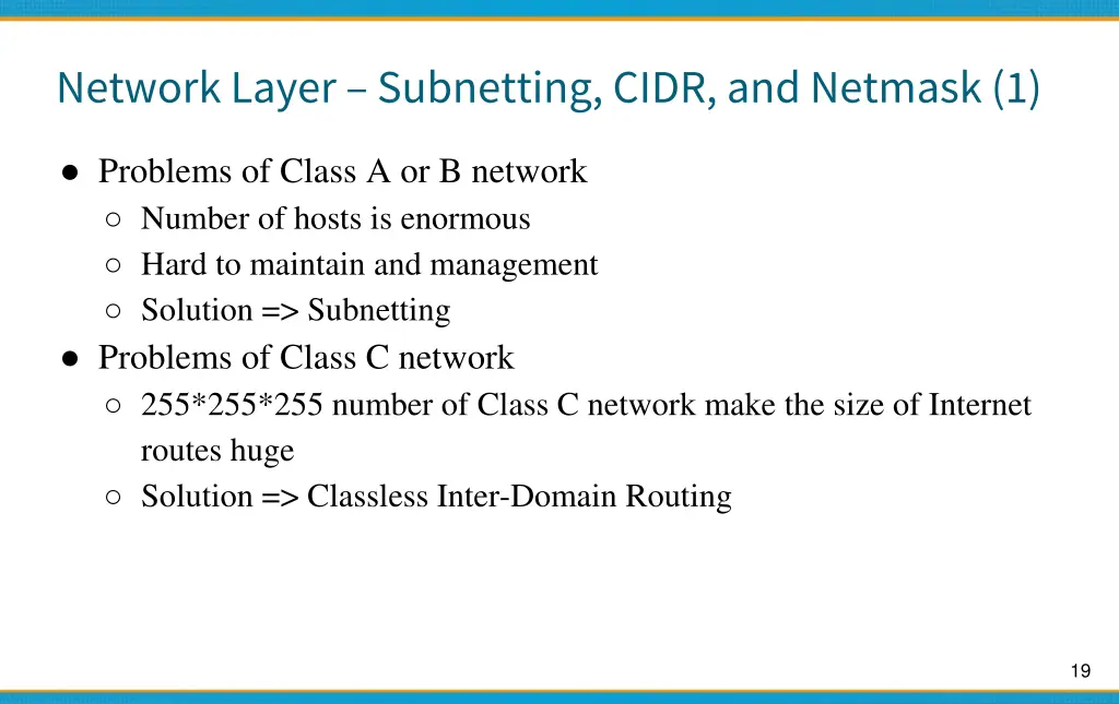network layer subnetting cidr and netmask 1