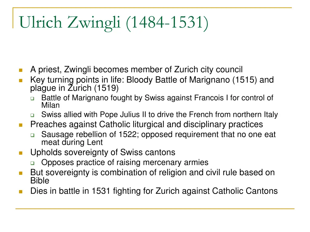 ulrich zwingli 1484 1531