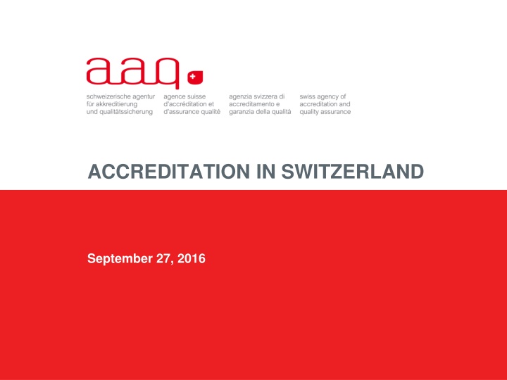 accreditation in switzerland