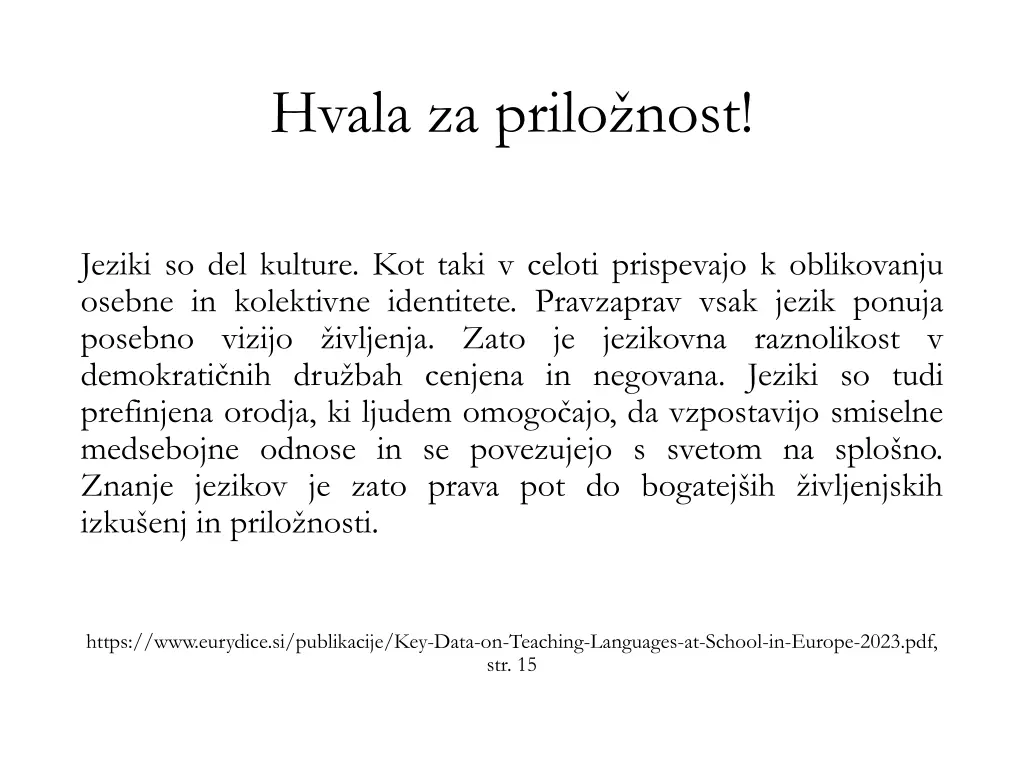 hvala za prilo nost 1