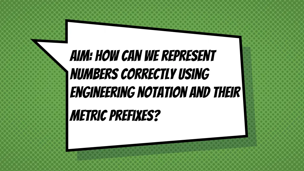 aim how can we represent numbers correctly using