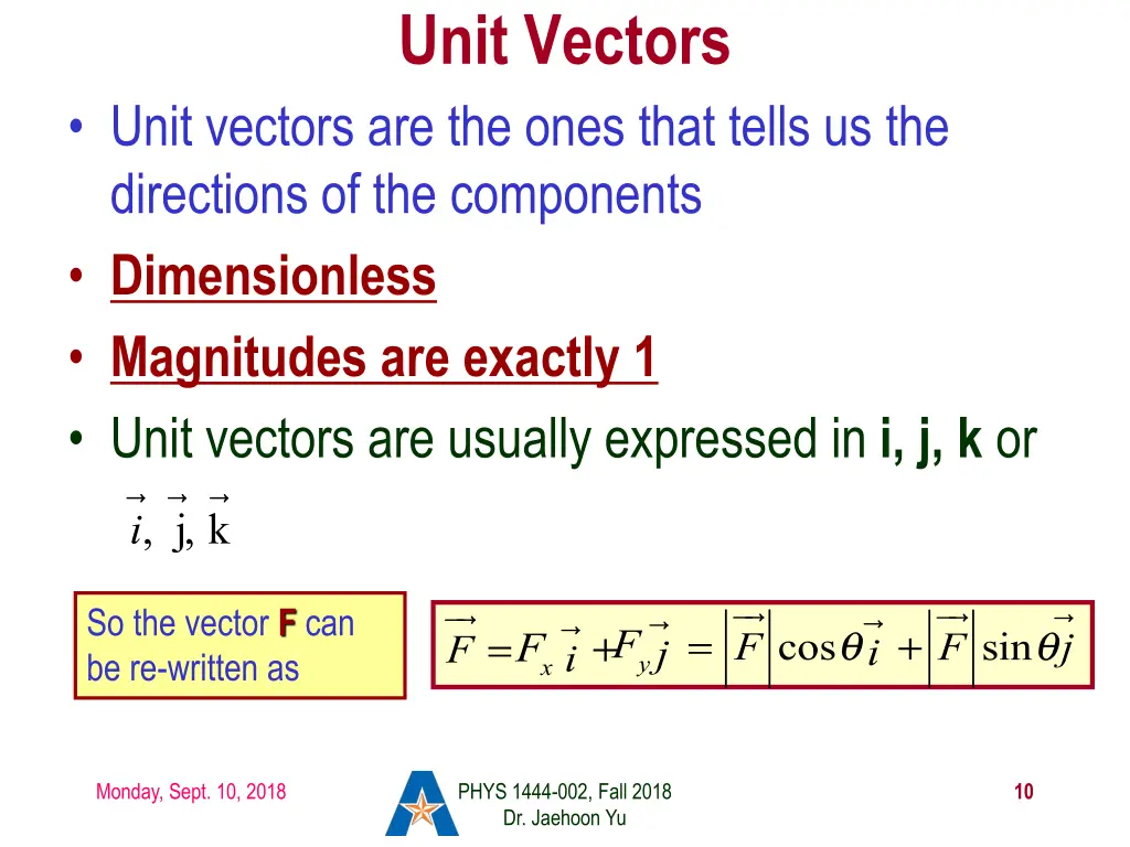 unit vectors