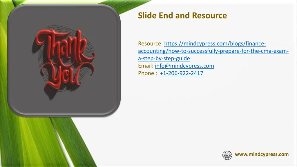 slide end and resource