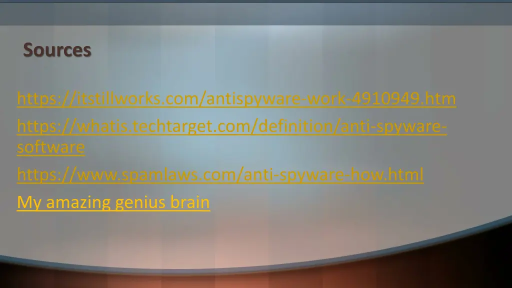 sources