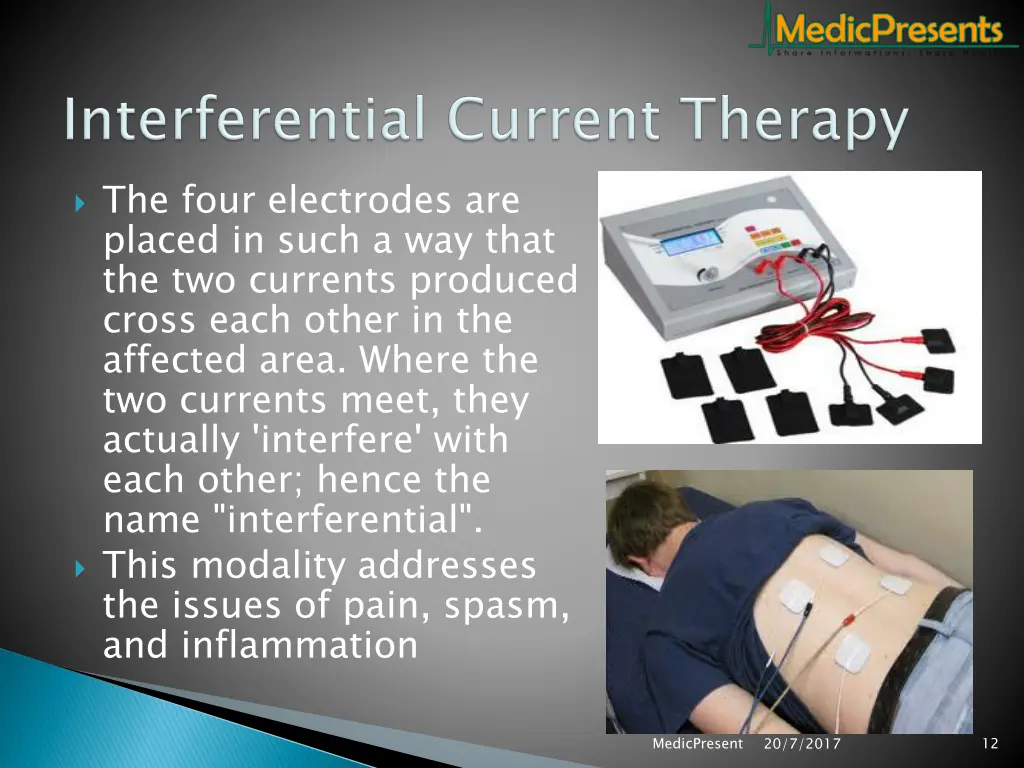 the four electrodes are placed in such a way that