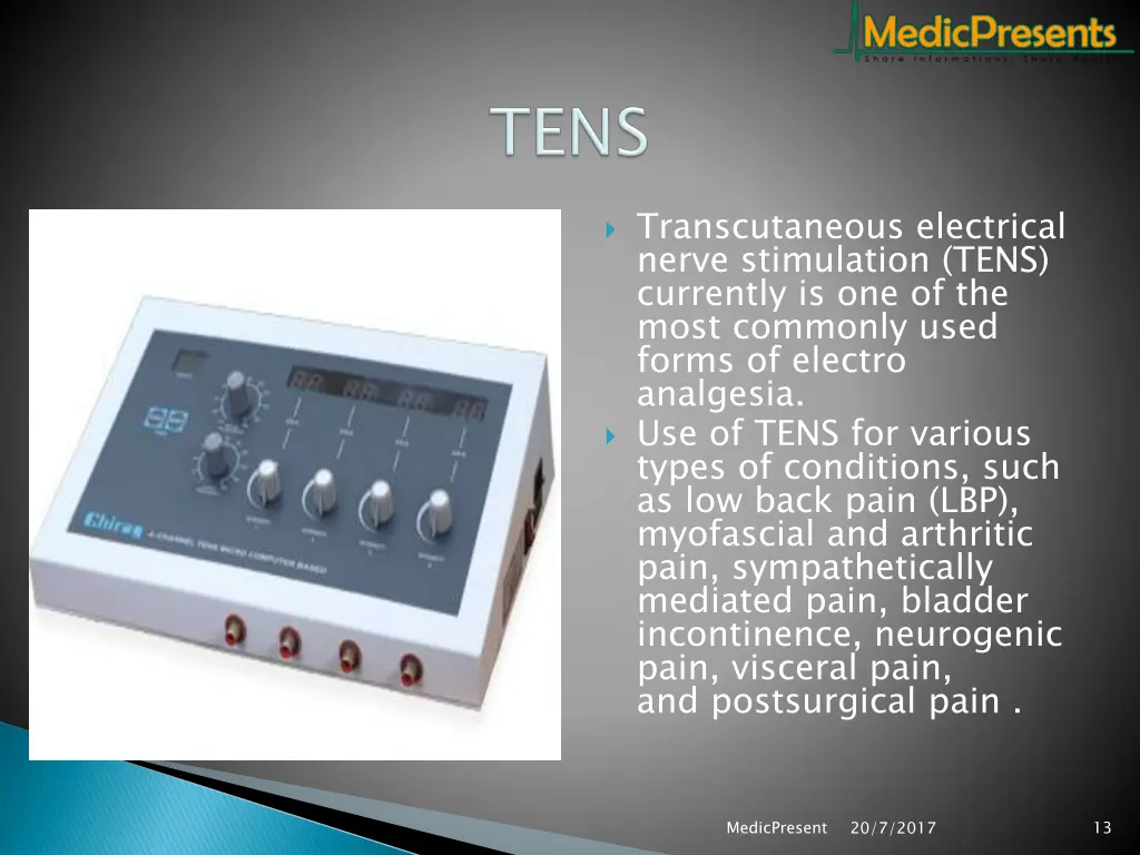 transcutaneous electrical nerve stimulation tens