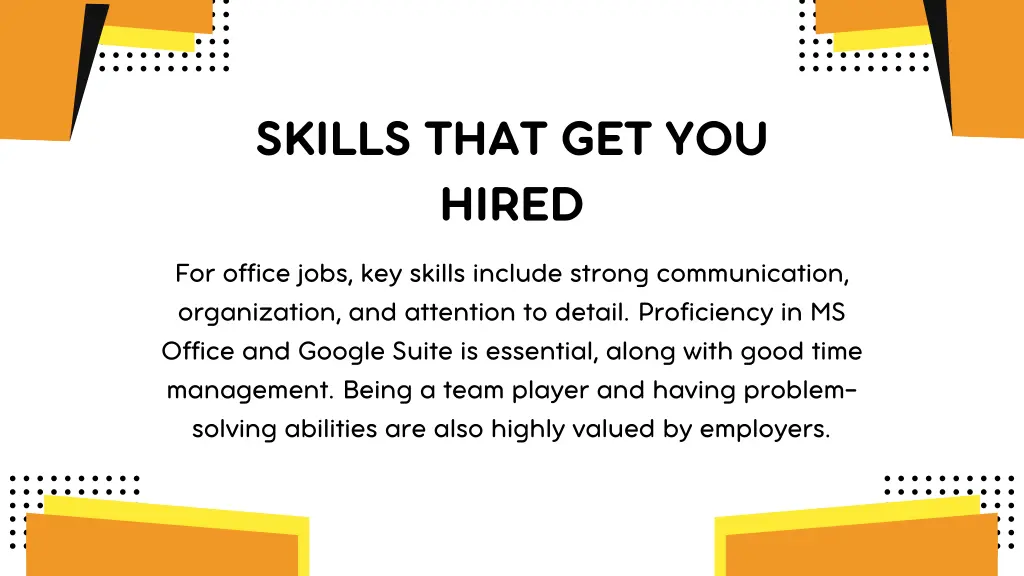 skills that get you hired