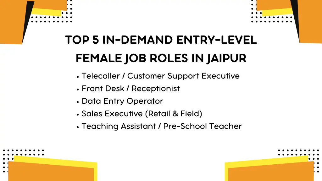 top 5 in demand entry level