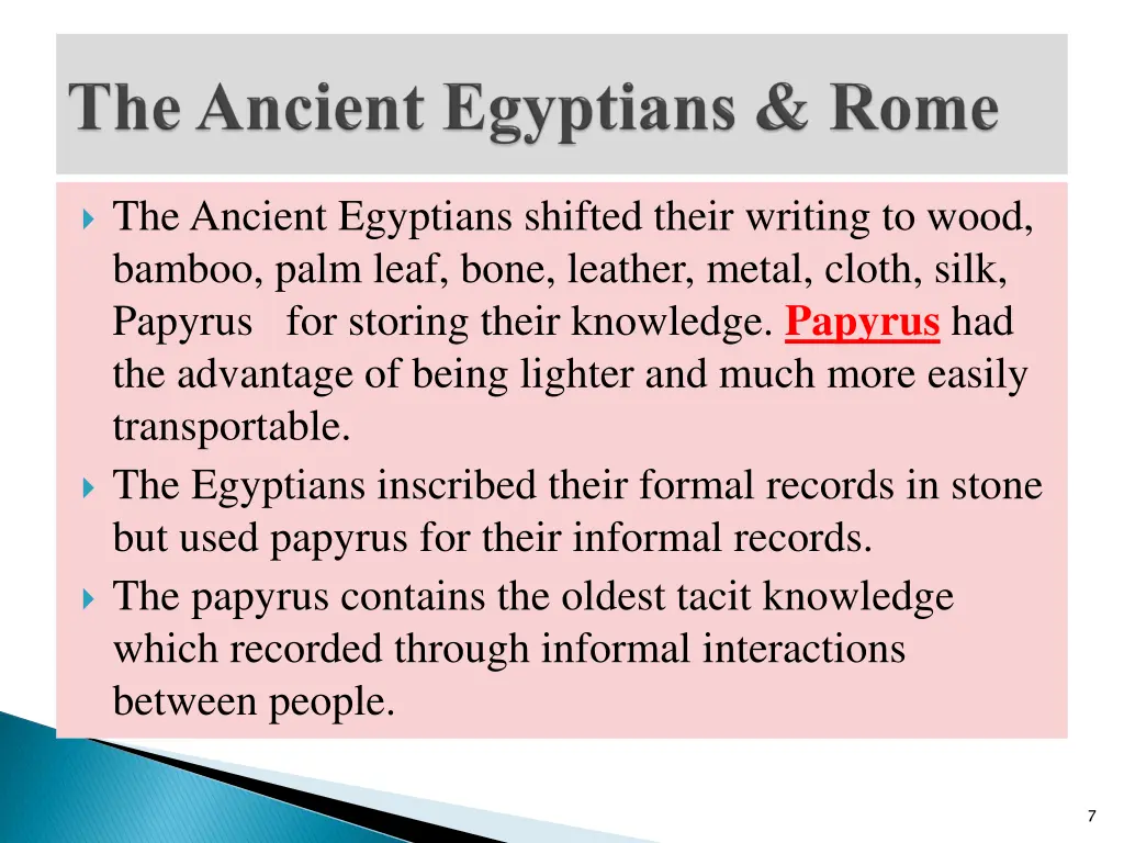 the ancient egyptians shifted their writing