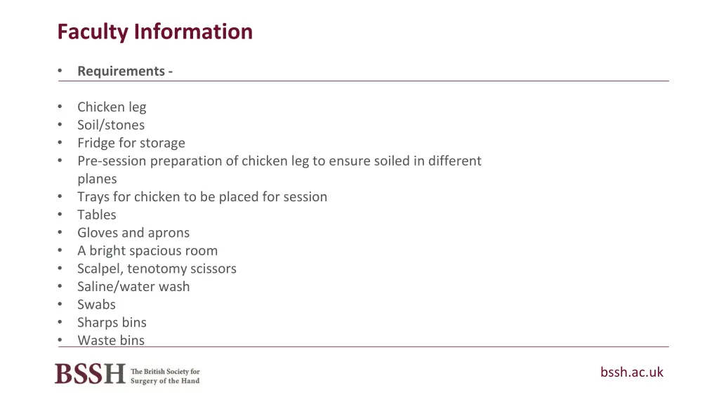 faculty information