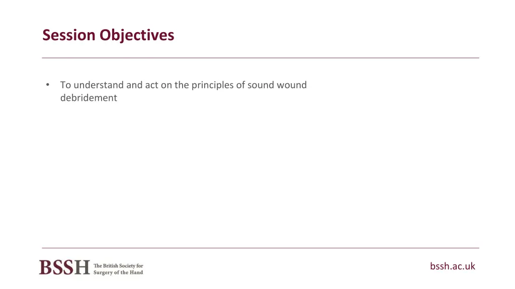 session objectives